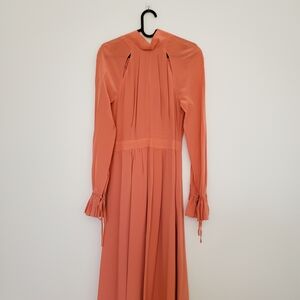 STINE GOYA Peach Silk Gown